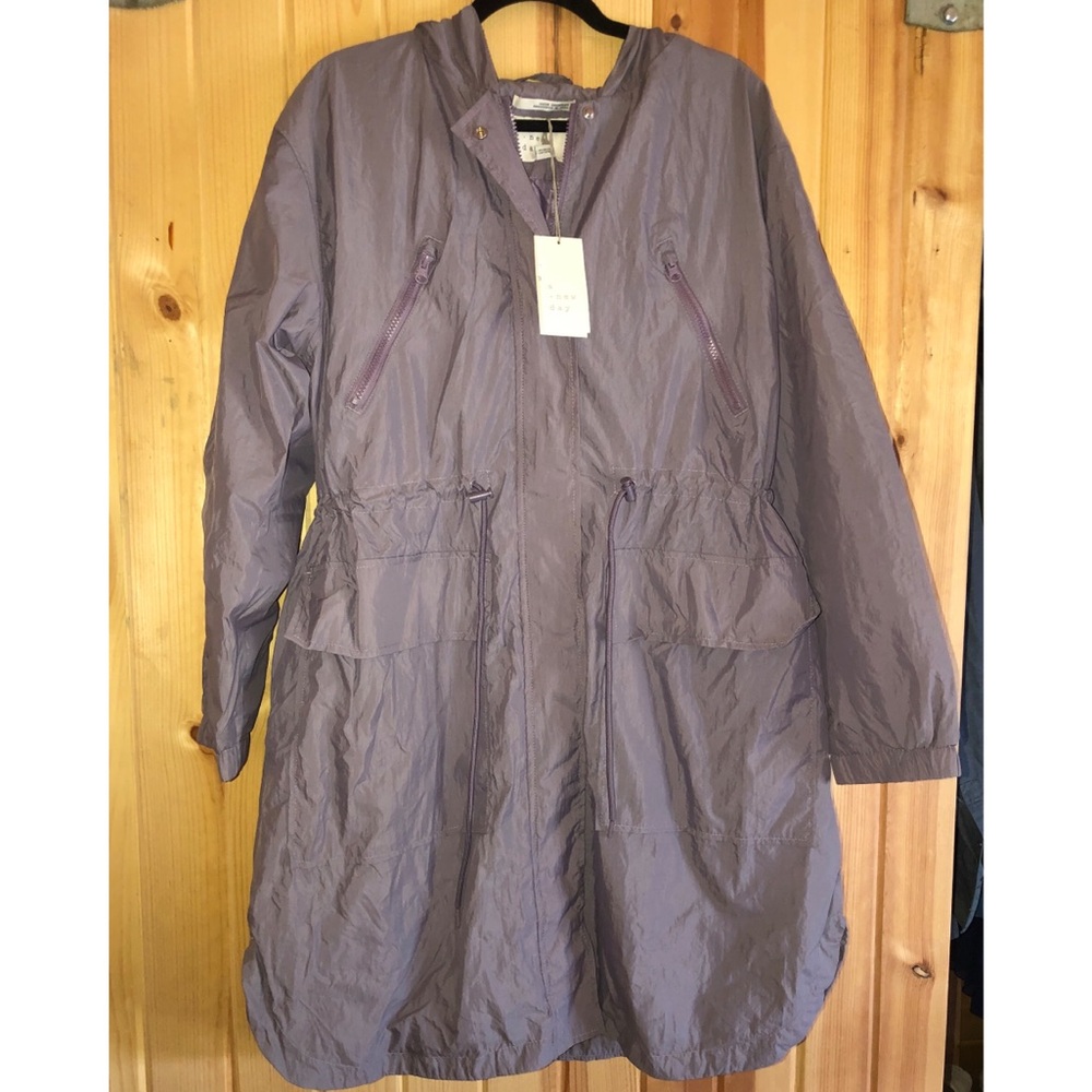 A new day Light Purple Rain Resistant Jacket size XL